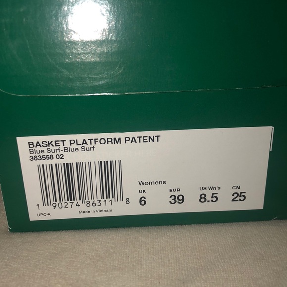 PUMA Basket Platform Patent in Blue Surf - Picture 6 of 6